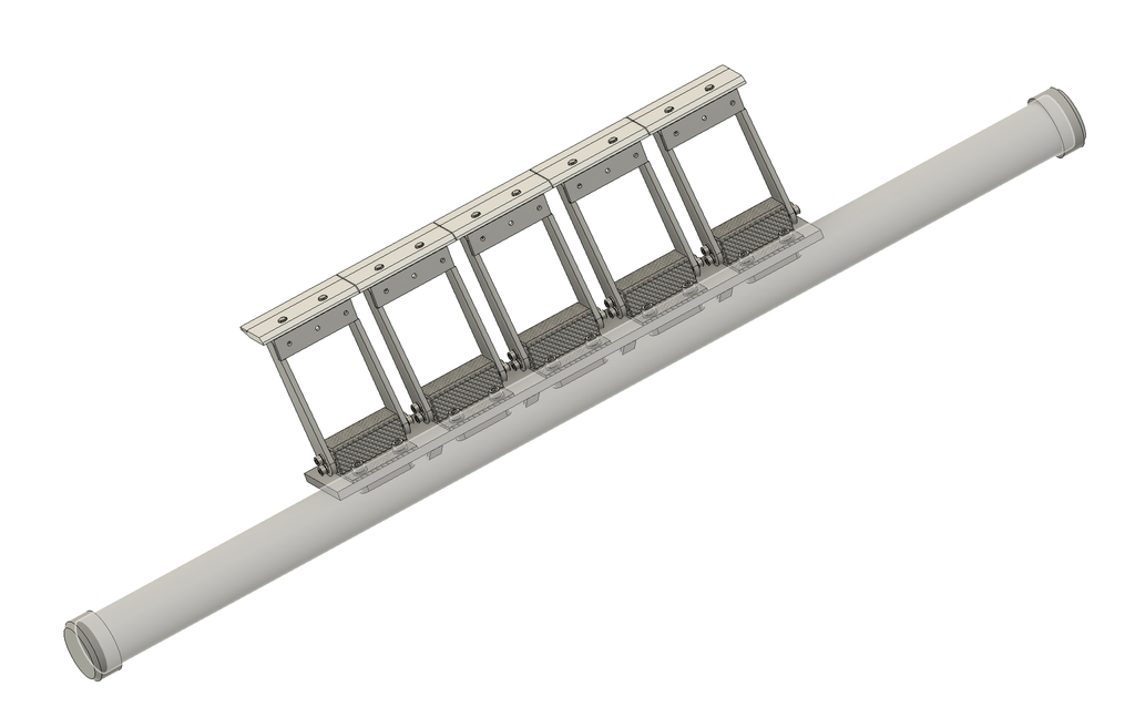 Vorabstreifer Just-Clean HF120, Belt 650, (L1 600, L2 1350, Ø 60, B5)